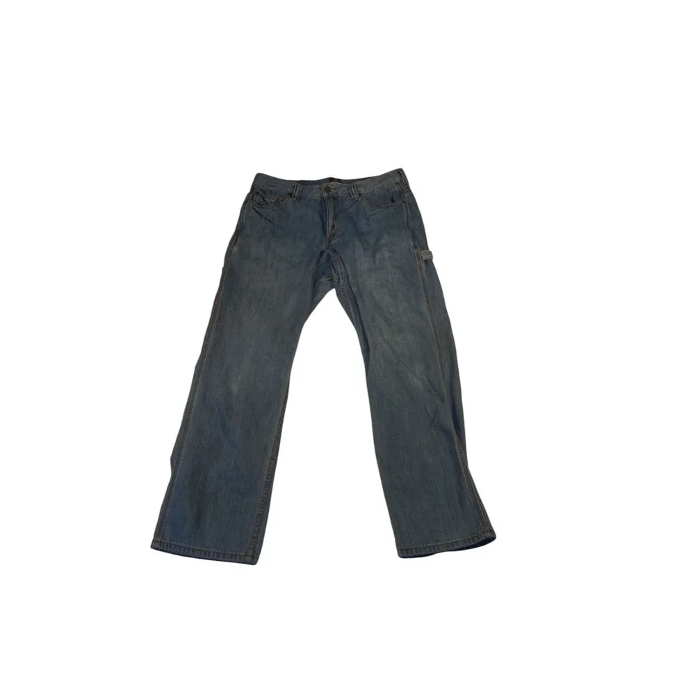 Ridgecut Toughwear Men's 36x32 Carpenter Jeans Relaxed Fit Workwear Blue Denim